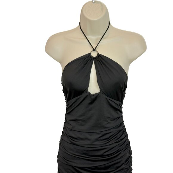 Princess Polly Eliza mini dress black - size 4 - Picture 3 of 9